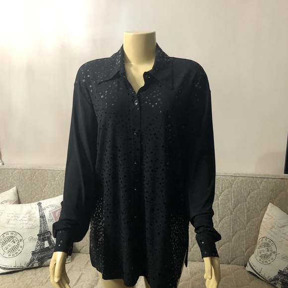 Clara collection blouse with sequins size XL - Picture 1 of 5